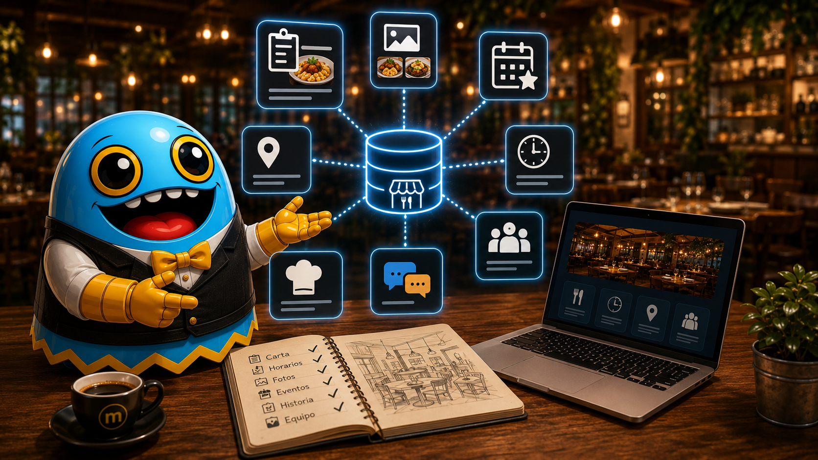 Base de conocimiento de un restaurante para sistemas de inteligencia artificial