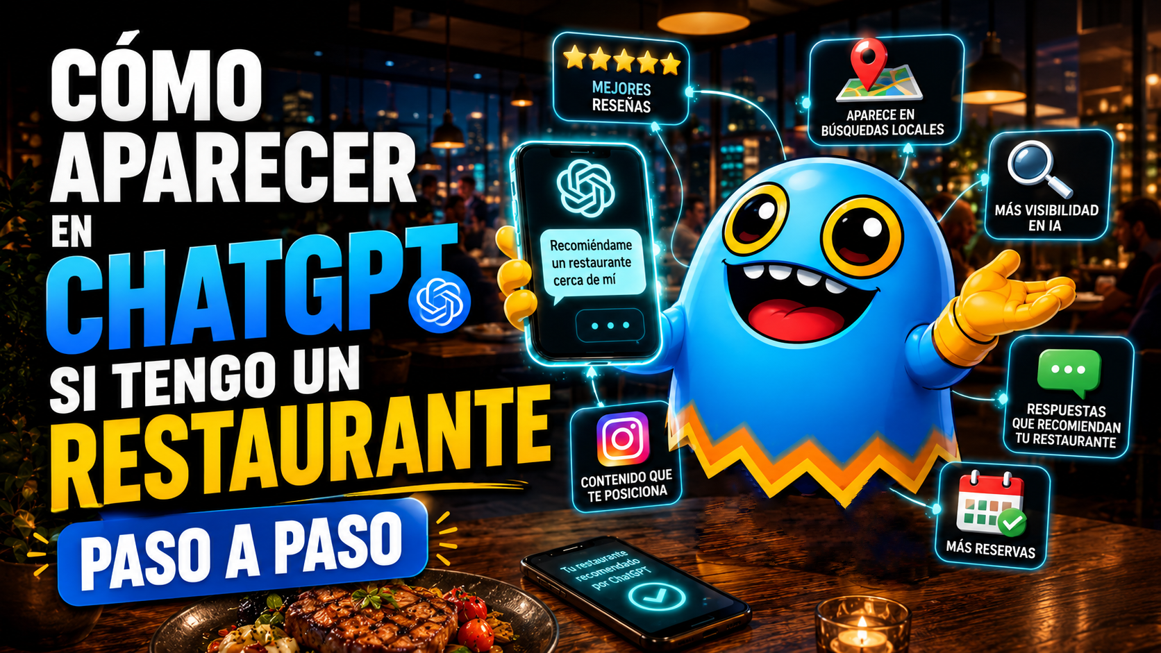 ¿Cómo aparecer en ChatGPT si tengo un restaurante?